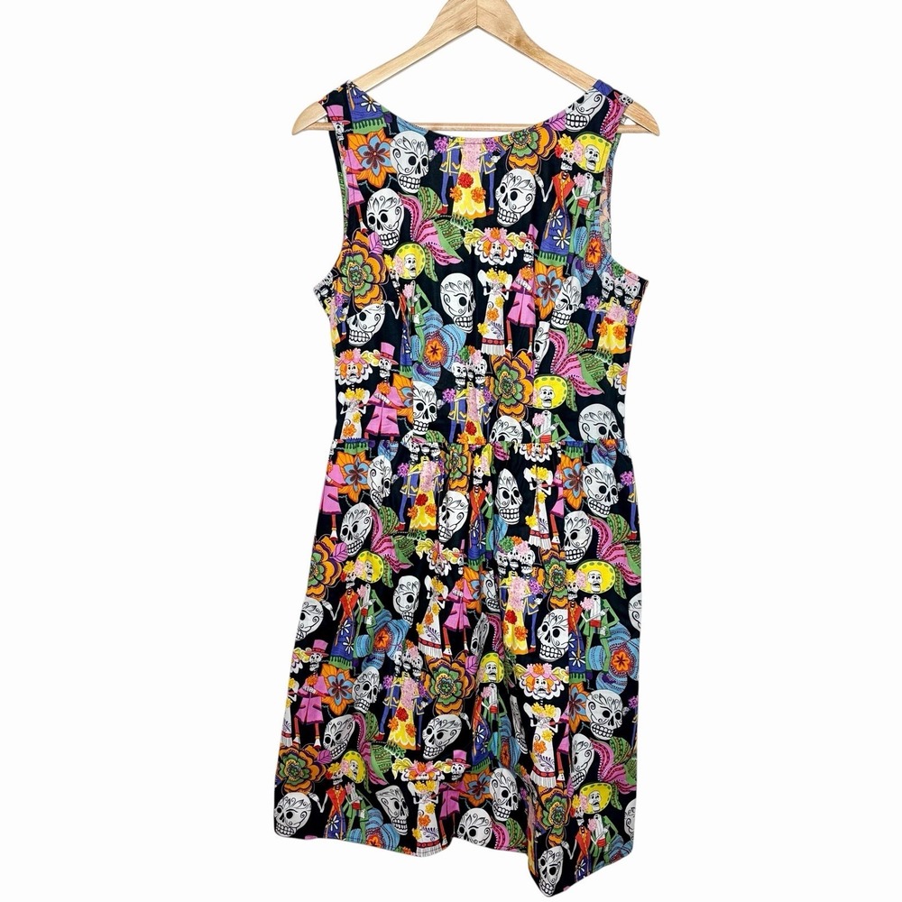 Folter Sugar Skull Day Of The Dead Dress Womens XL Dia De Los Muertos Whimsigoth
